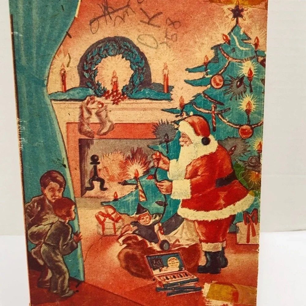 Vintage Noma Berry Bead Christmas Lights BAKELITE Plug Orig Box USA 1950s 8 Bulb